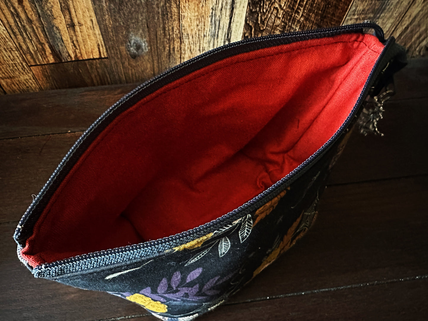 Witches Broom and Autumn Spiders Small Open Wide Spindle Bag