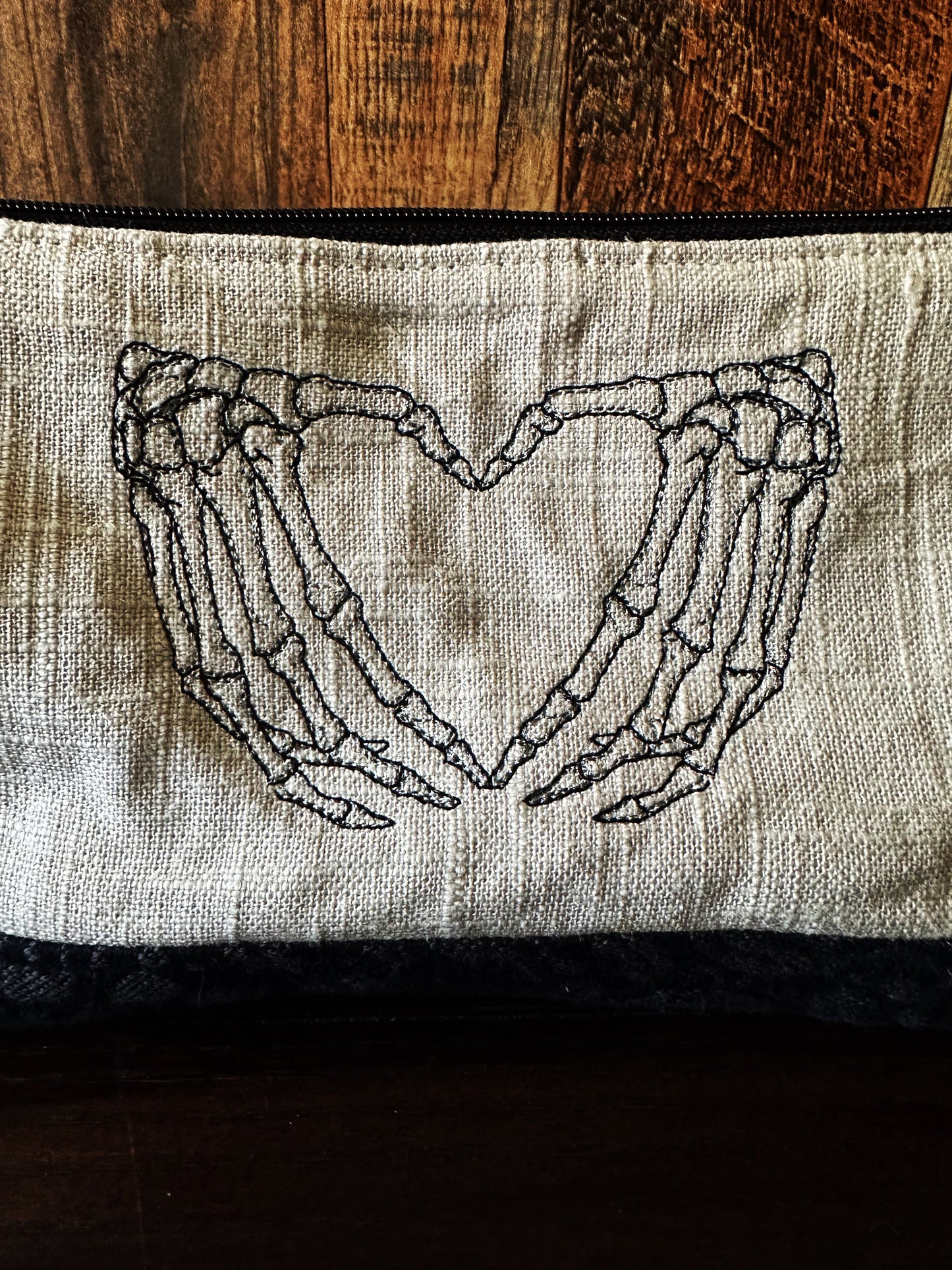 Dapper Skeleton Medium Open Wide Spindle Bag