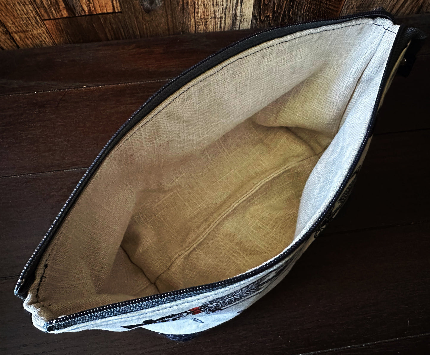 Dapper Skeleton Medium Open Wide Spindle Bag