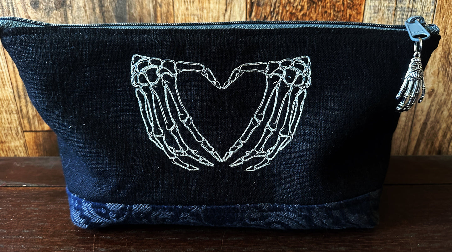 Dapper Skeleton Medium Open Wide Spindle Bag