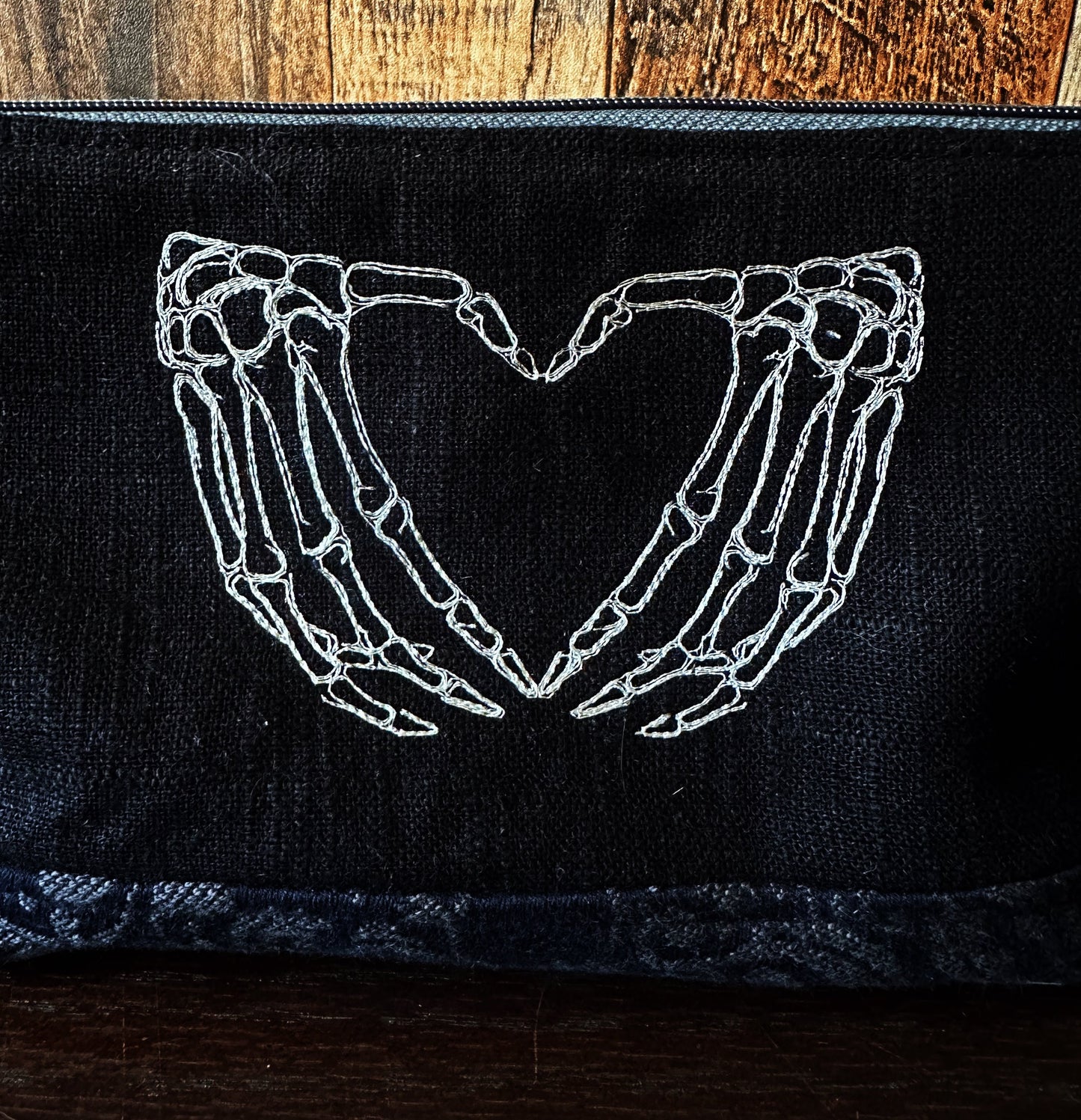 Dapper Skeleton Medium Open Wide Spindle Bag