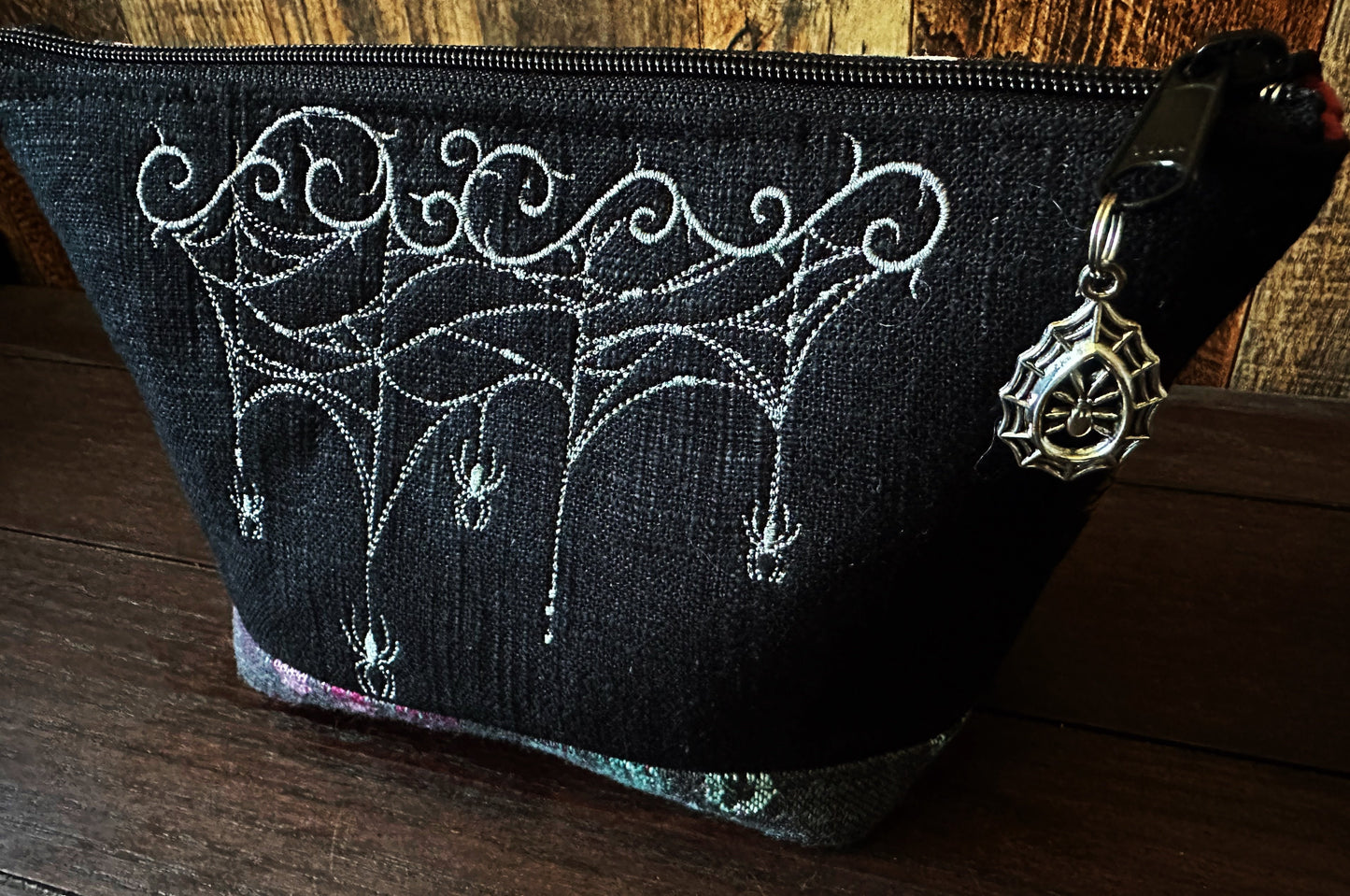 Cobweb Drape Small Open Wide Spindle Bag