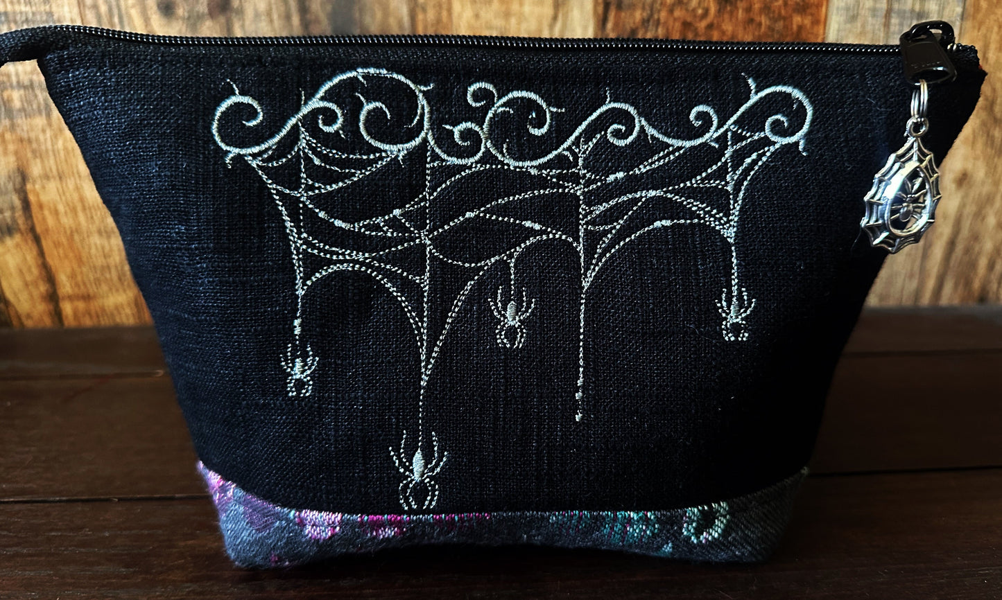 Cobweb Drape Small Open Wide Spindle Bag