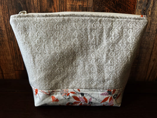 Lovely Bats Padded Project or Cosmetic Bag