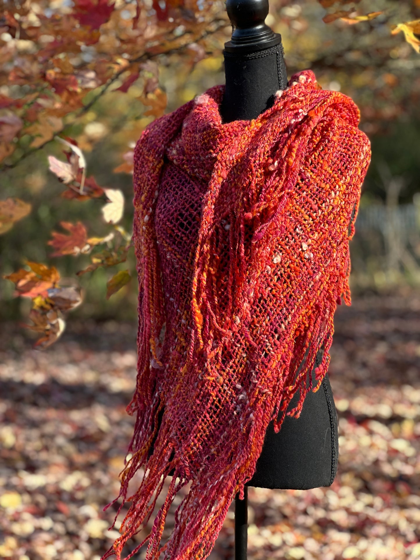 Daughter of Ferrix ~ Handspun & Handwoven Shawl