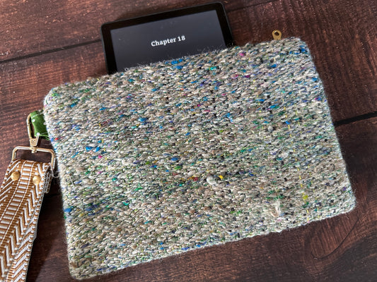 Library Cats Double Zipper Clutch~ Perfect for E-Readers