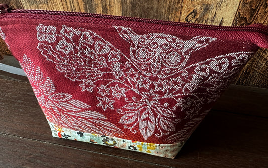 Trio of Owls Small Open Wide Spindle Bag