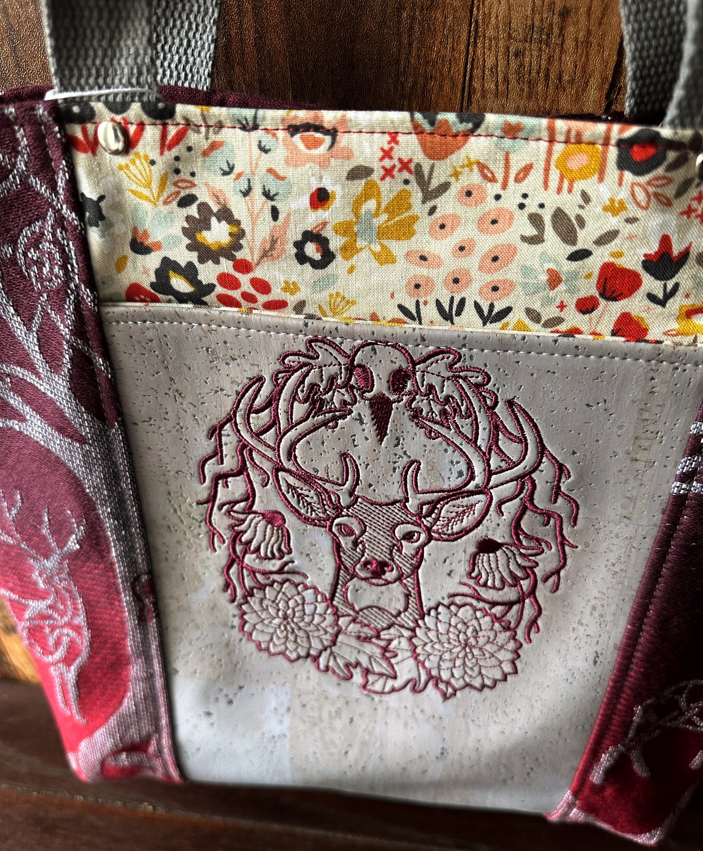 Knotwork Stag Tote/Book Bag