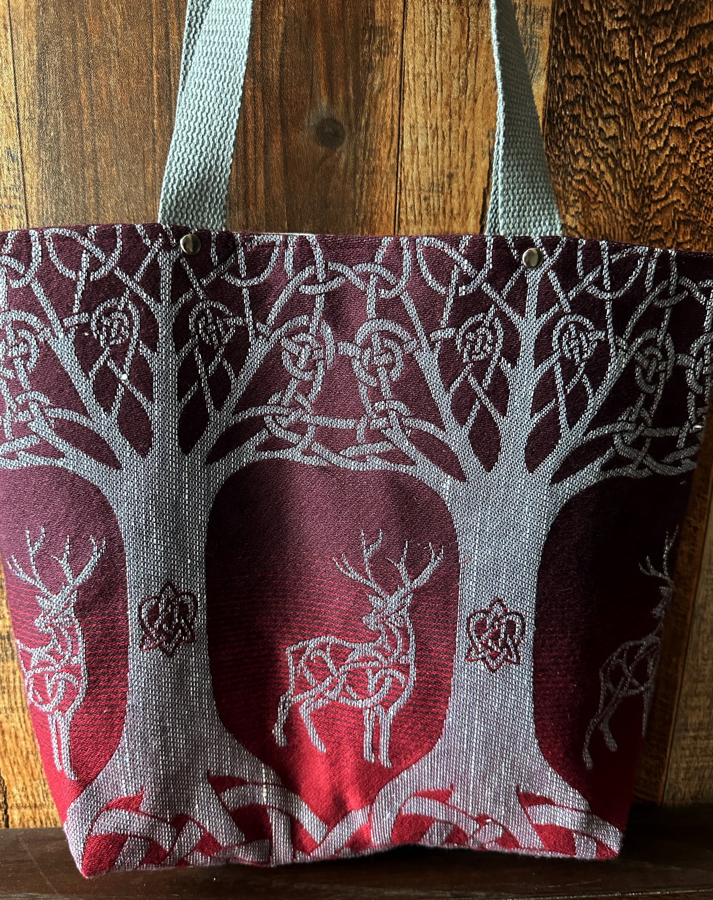 Knotwork Stag Tote/Book Bag