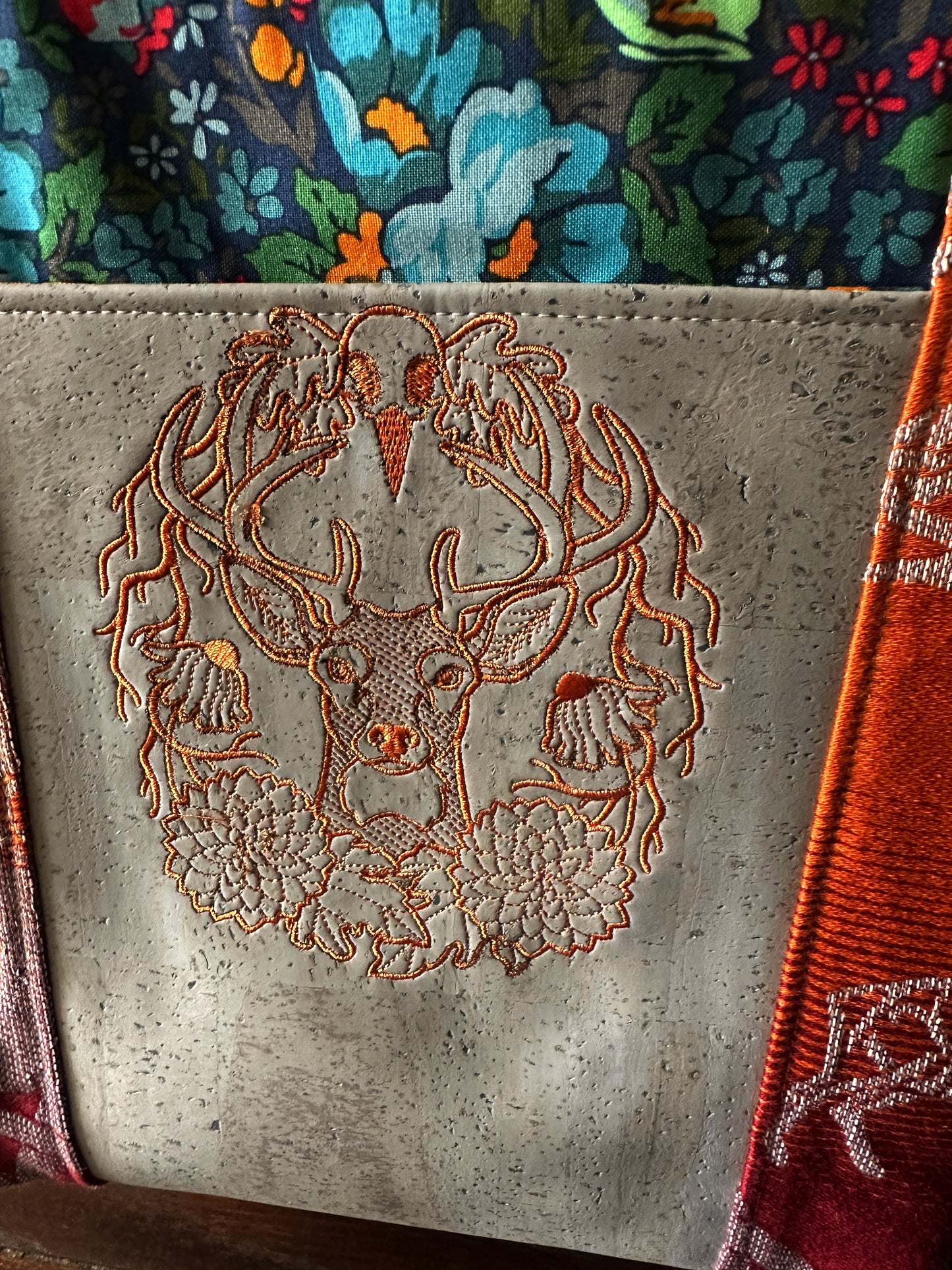 Knotwork Stag Tote/Book Bag