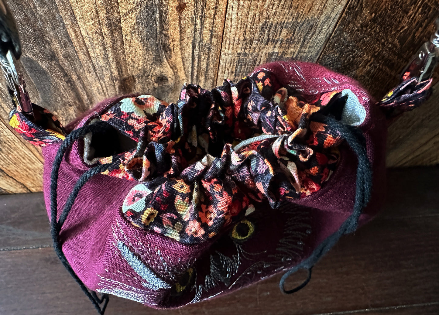 Owl Medium Project Bag w/ Shoulder Strap