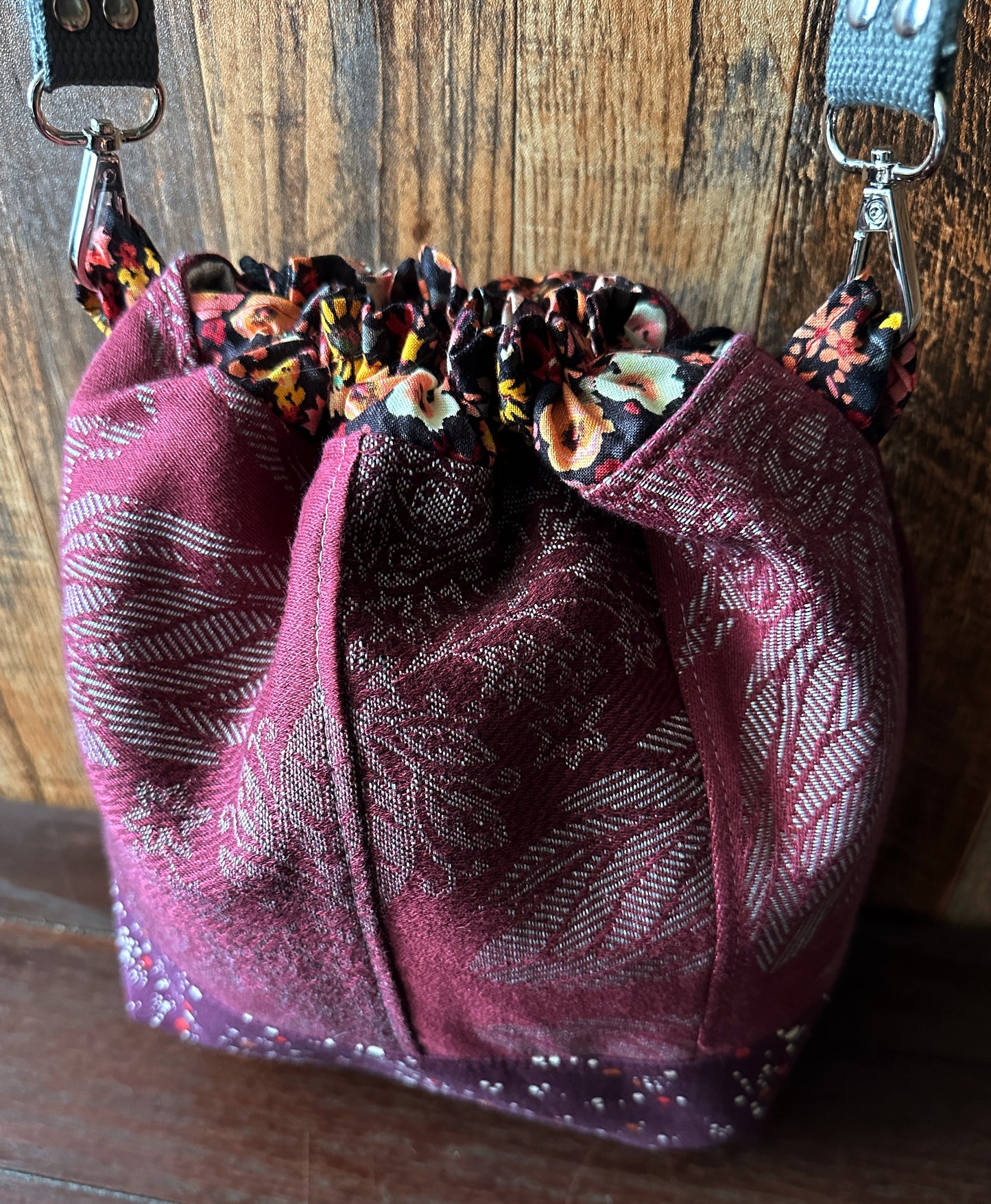Owl Medium Project Bag w/ Shoulder Strap