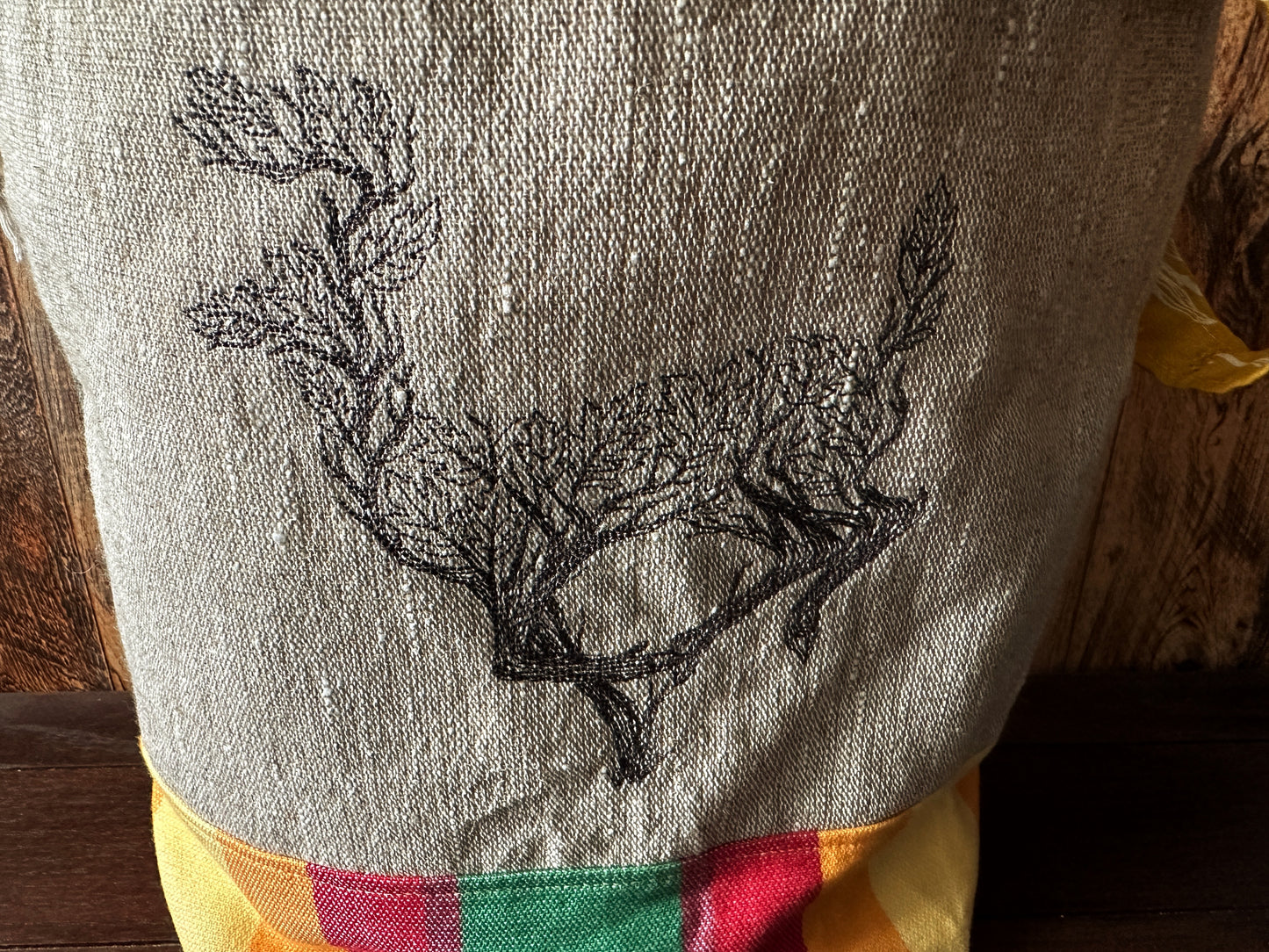 Deer in the Leaves Large Project Bag