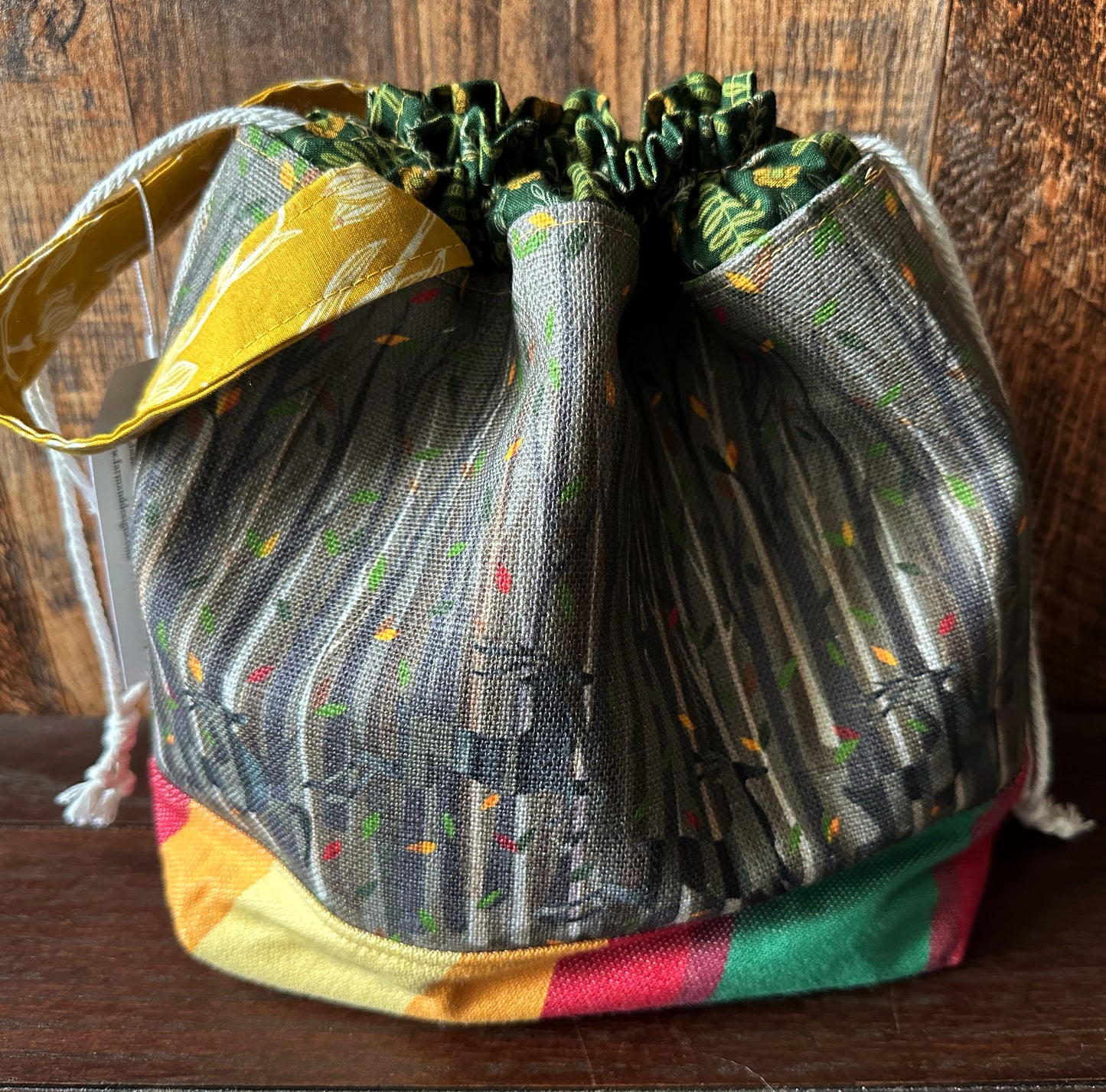 Deer in the Leaves Medium Project Bag