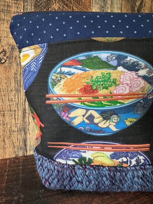 Ramen Bowls Project or Cosmetic Zipper Bag