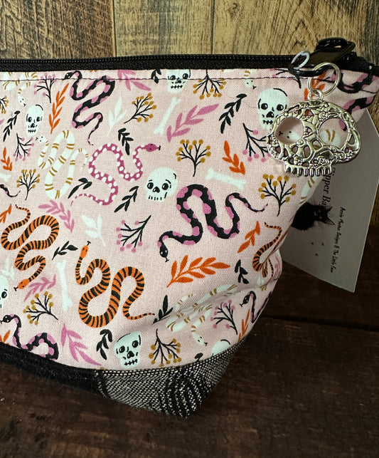 Spooky Snakes and Skulls Large Open Wide Bag