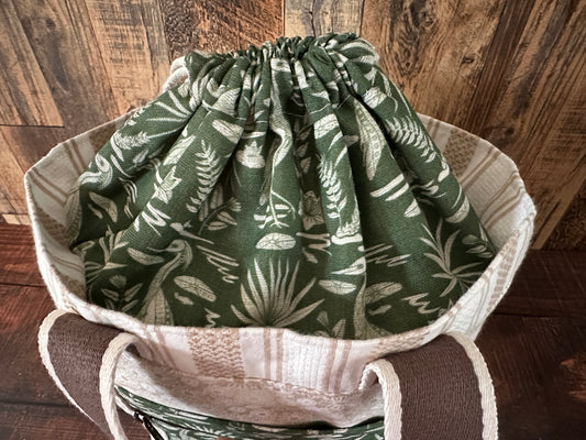 Heron and Palmetto Deluxe Project Bag