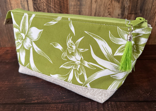 Orchid Floral Medium Open Wide Bag