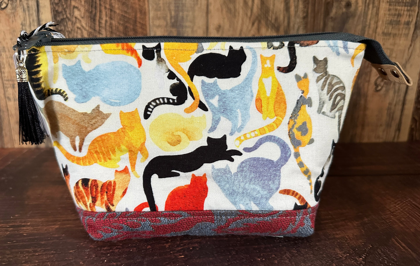 Watercolor Cats Small Open Wide Bag