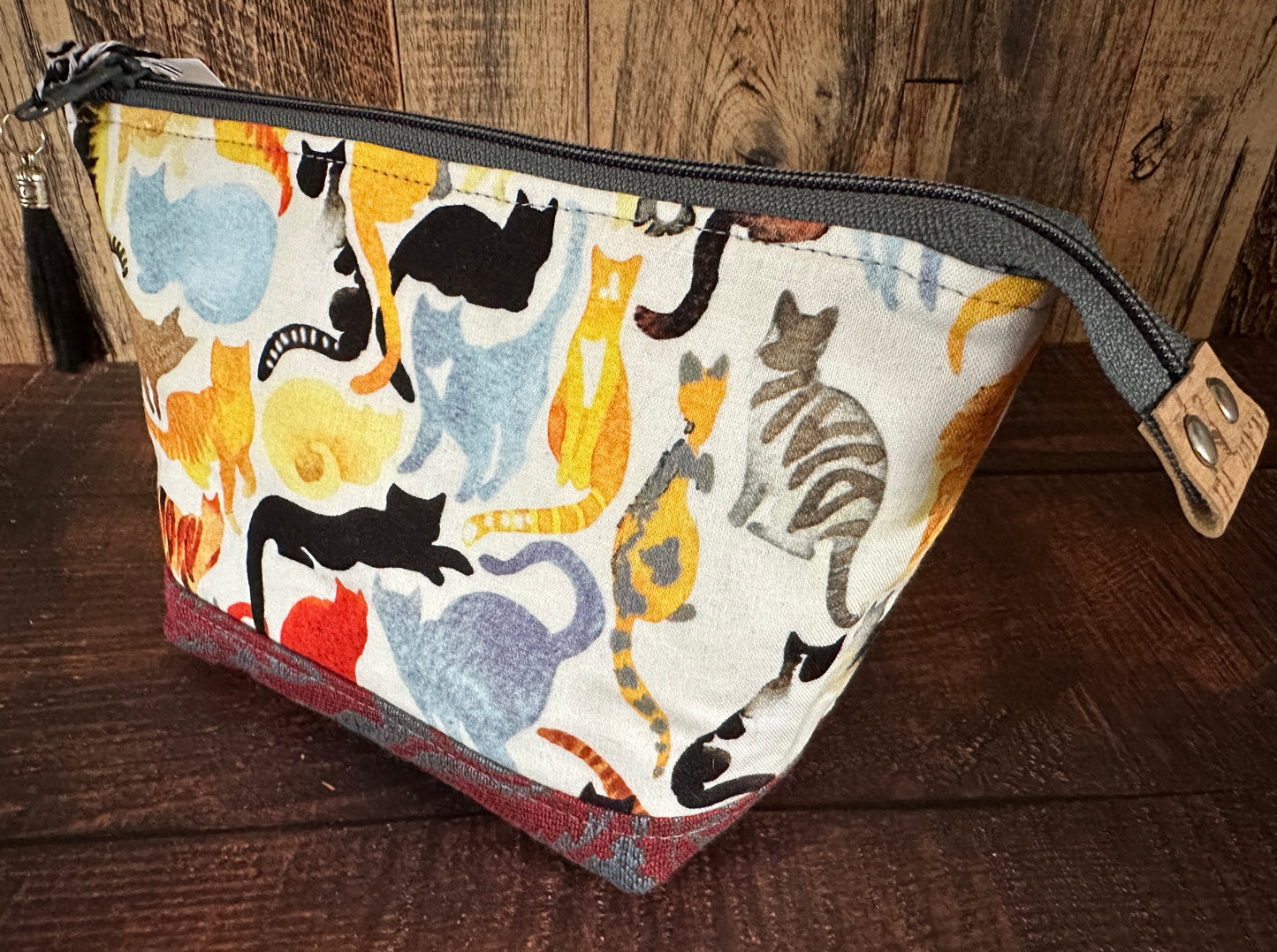 Watercolor Cats Small Open Wide Bag
