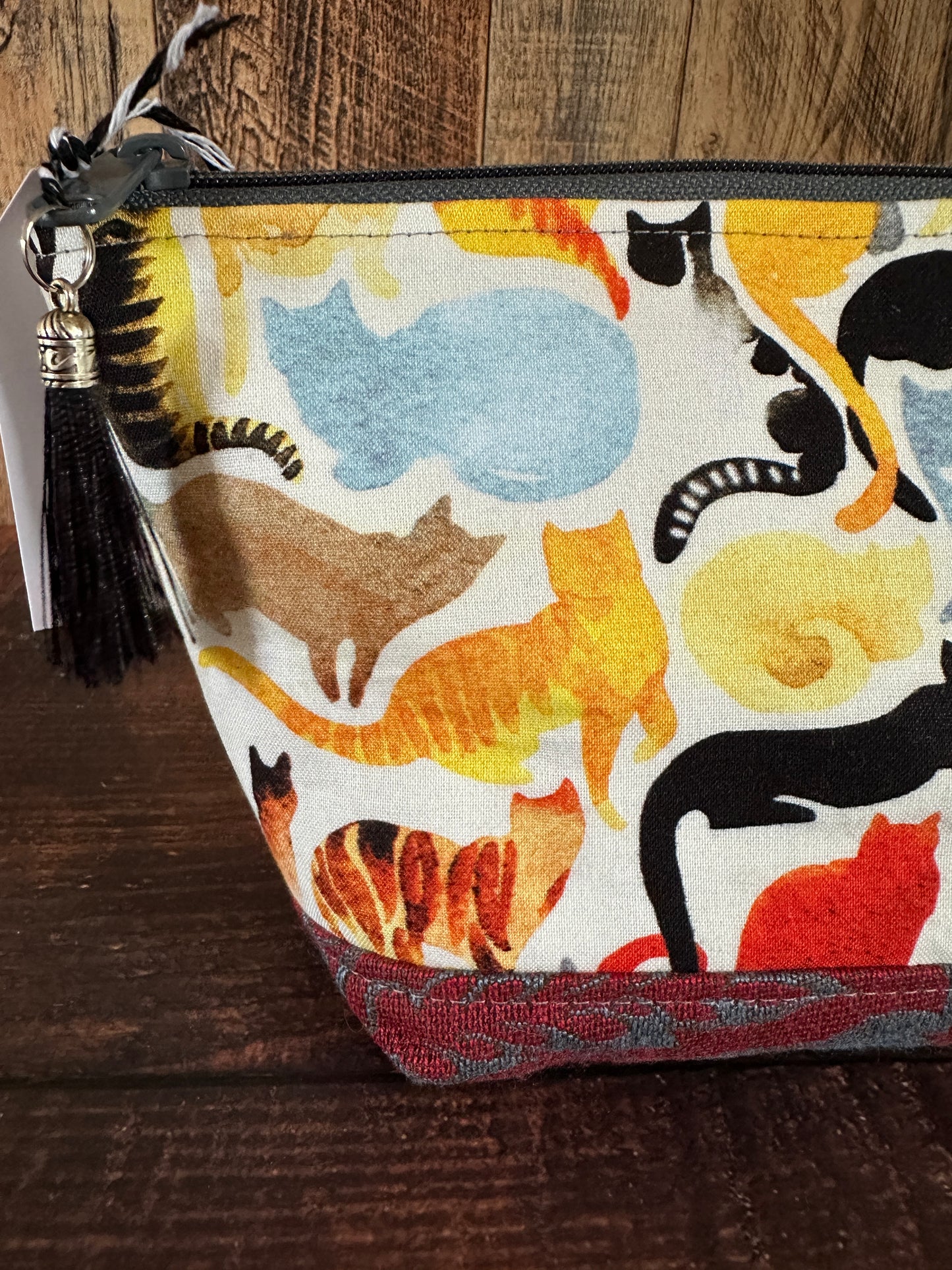 Watercolor Cats Small Open Wide Bag