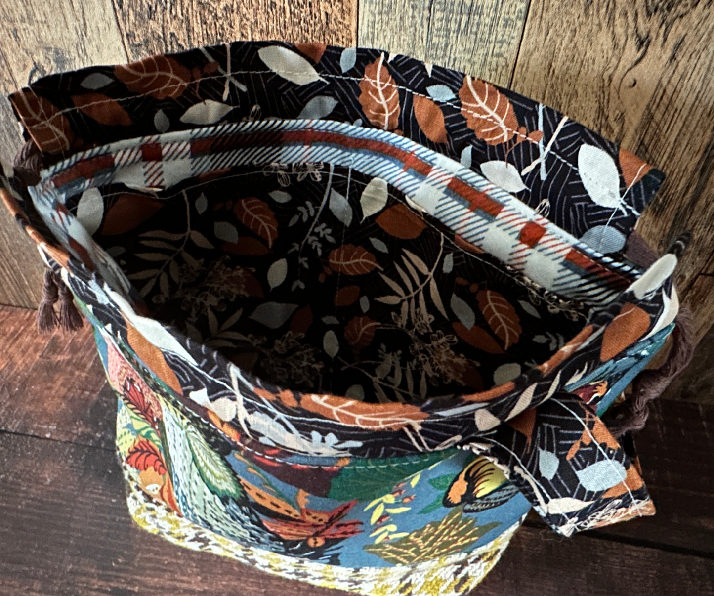Retro Owls Small Project Bag
