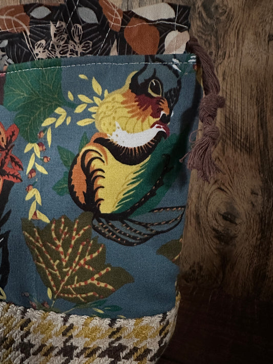 Retro Owls Small Project Bag