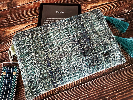 Sleepy Sloths & Handwoven Wool Double Zipper Clutch