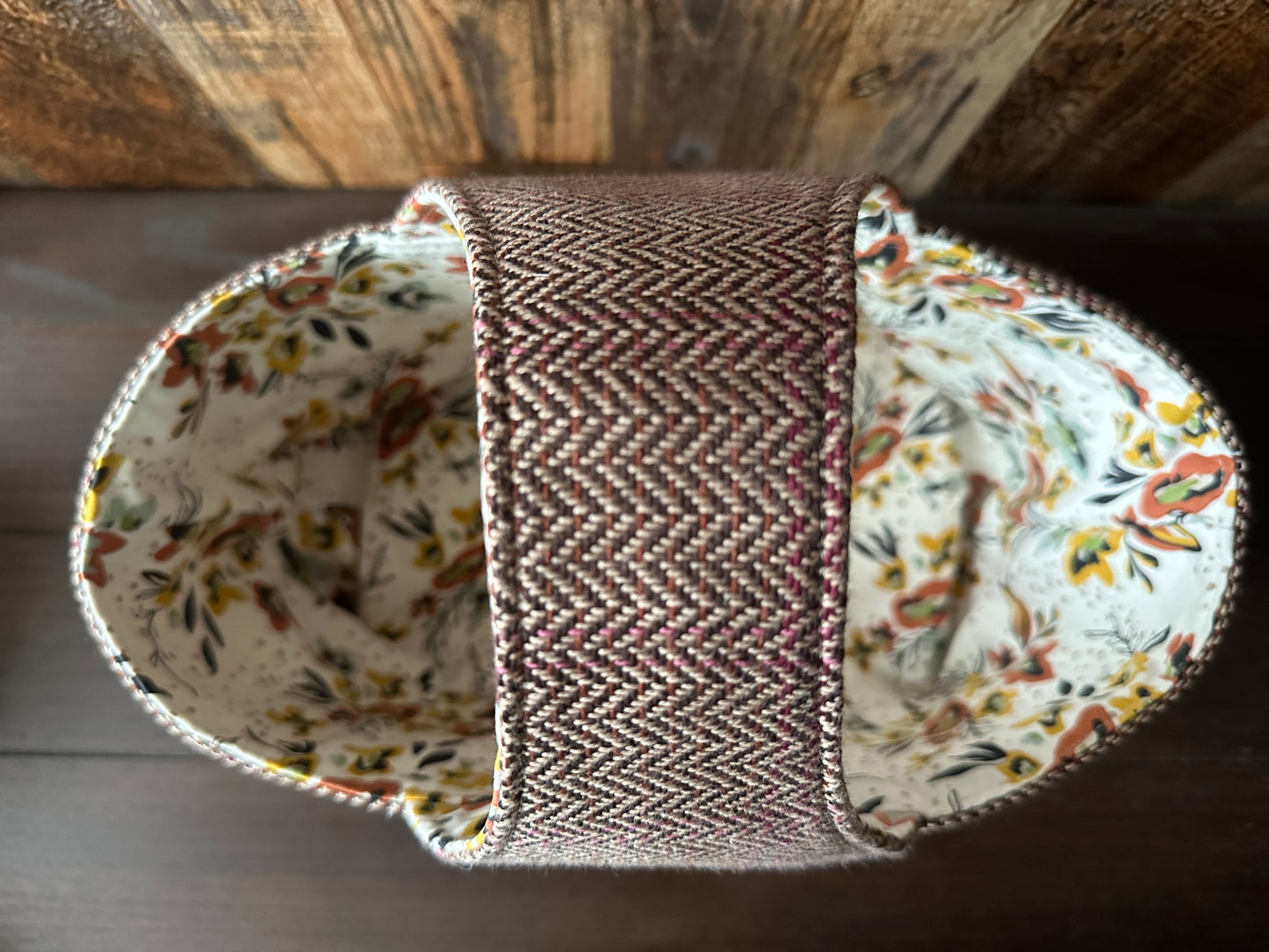 Prairie Large Basket Bag in Dark Brown
