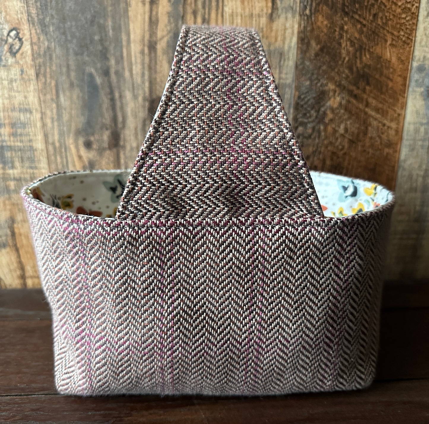 Prairie Small Basket Bag in Dark Brown
