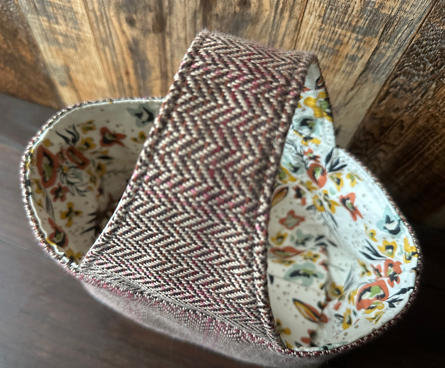 Prairie Small Basket Bag in Dark Brown