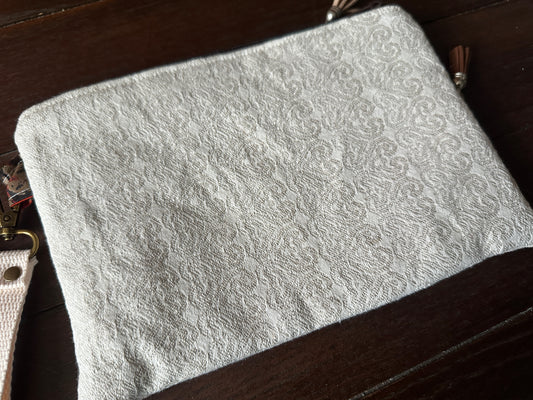 Llama Momma Double Zipper Clutch