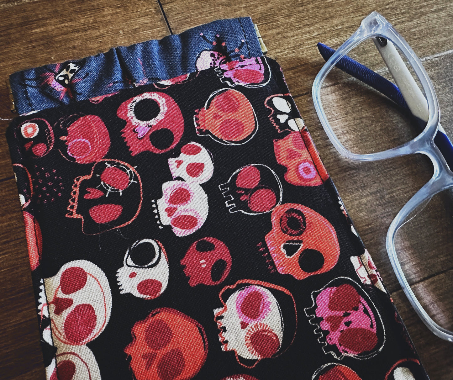 Spooky Skulls Padded Glasses Cases