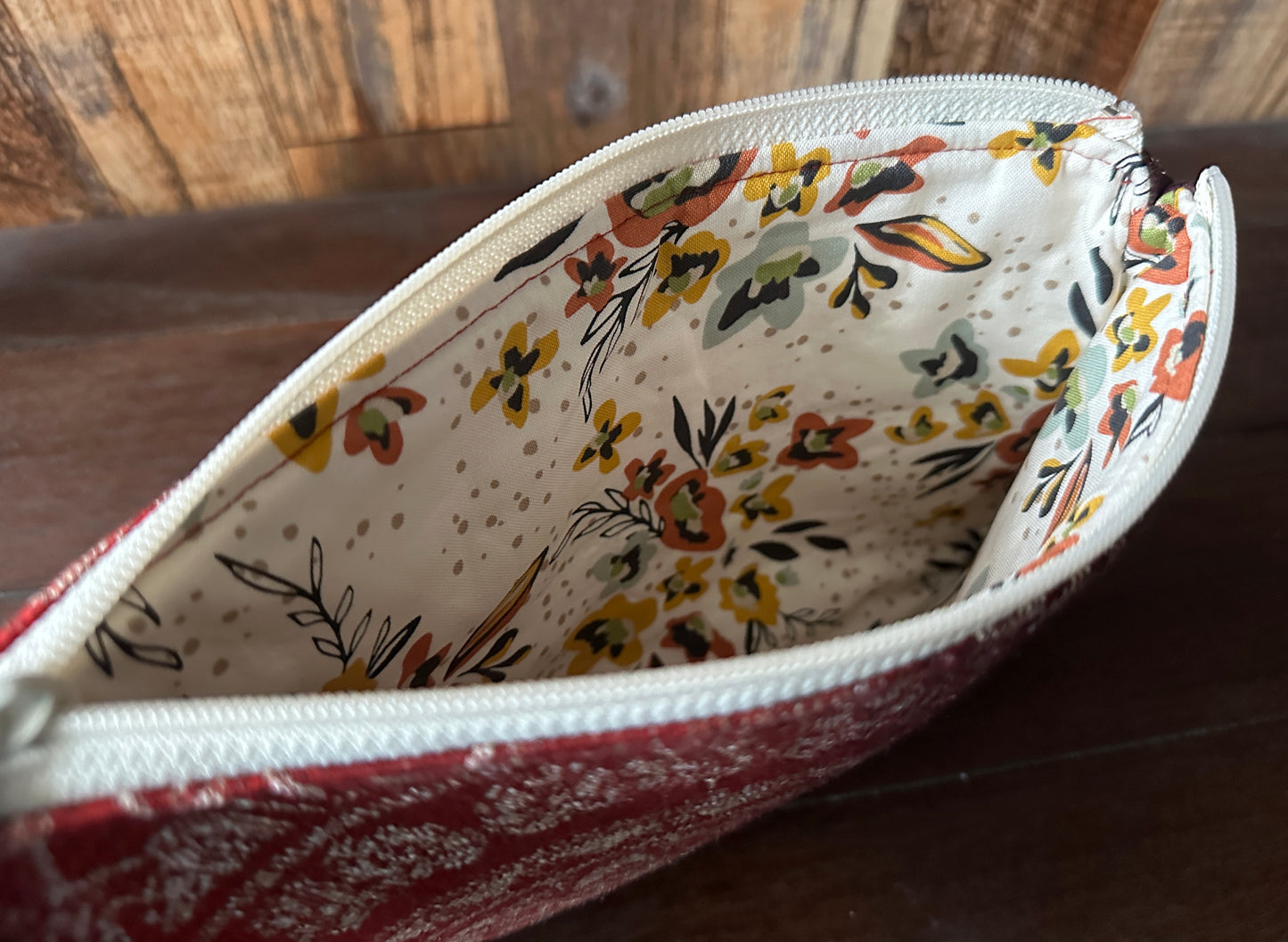 Wild Horses Double Zipper Clutch