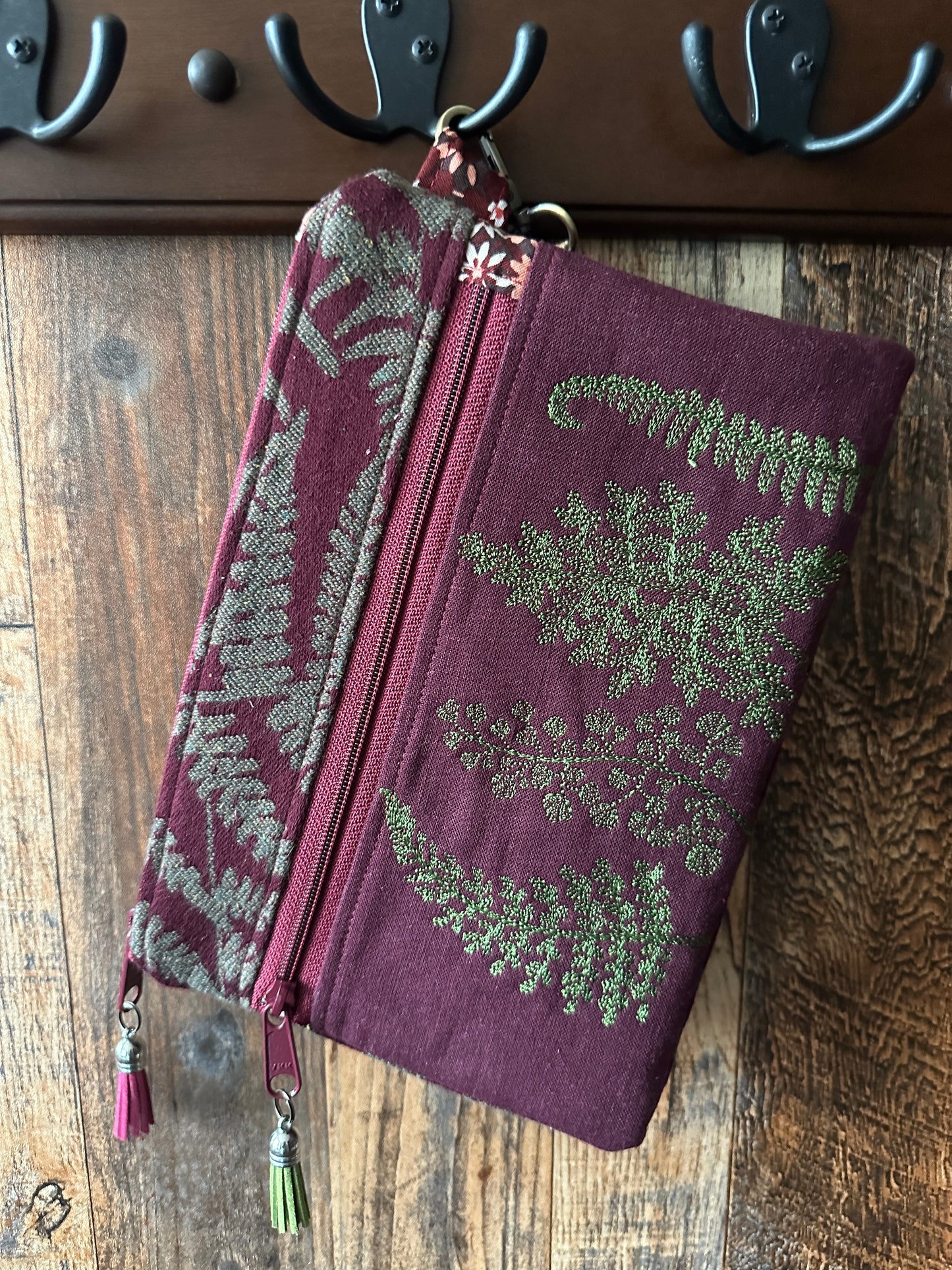 Beautiful Bracken Double Zipper Clutch