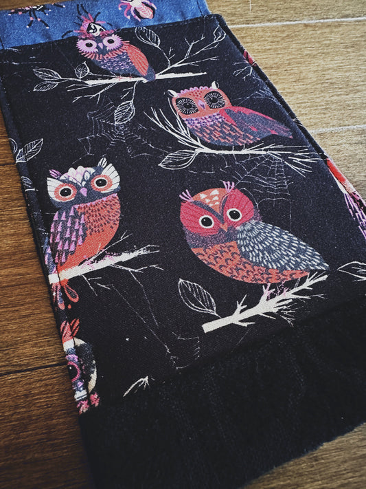 Spooky Owls Phone Pouch with Internal Card Pocket