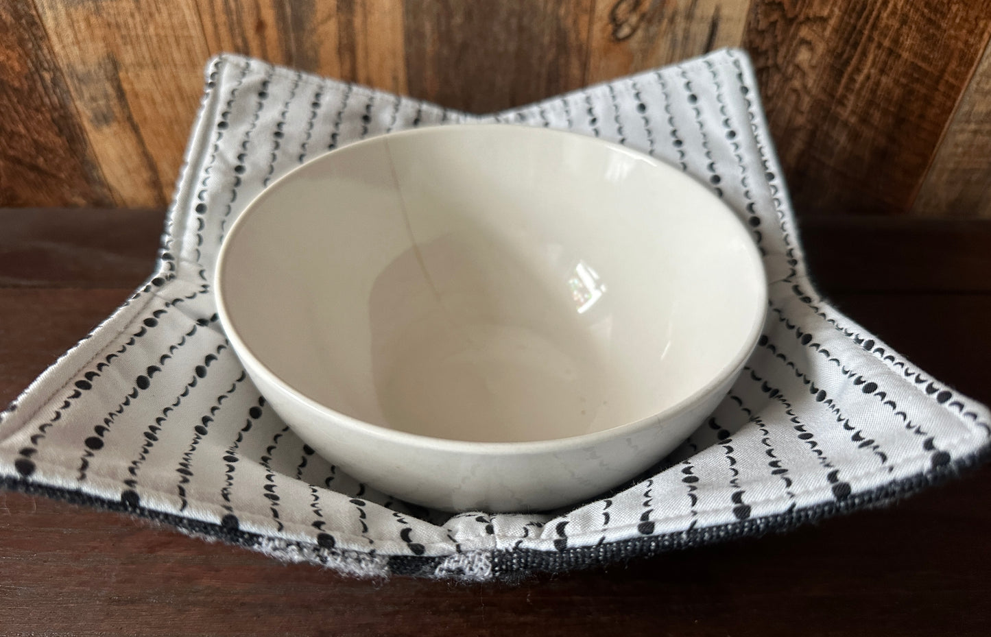 Monochrome Moons Phases Bowl Cozy