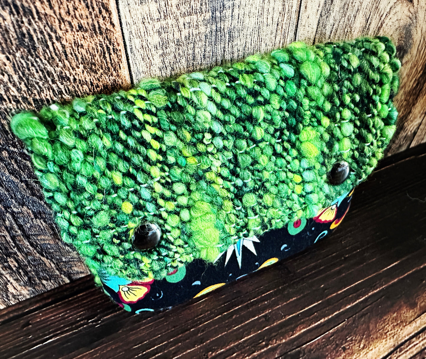 Skeleton Merfolk & Woven Wool Simple Card Wallet