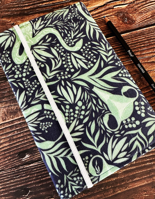 Uterus Garden with Handwoven Wool Adjustable A5 Journal Cover