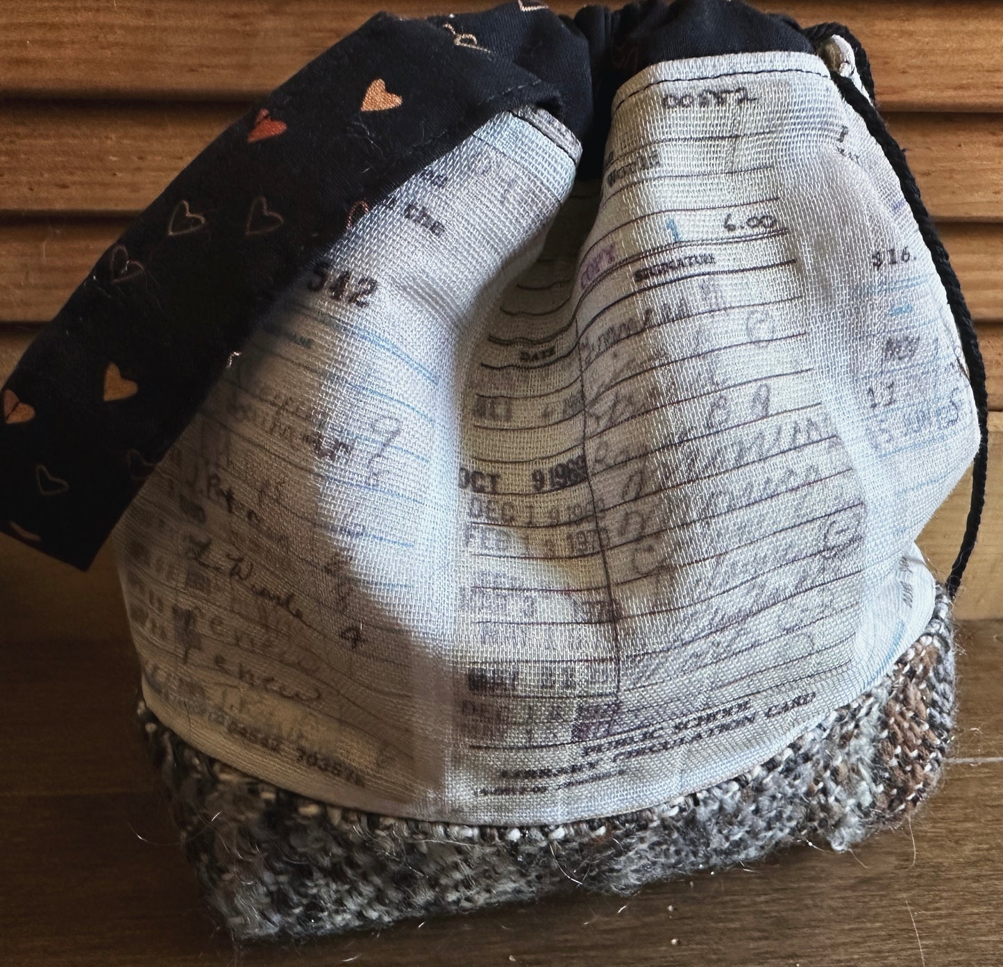 Library Card Small Project Bag