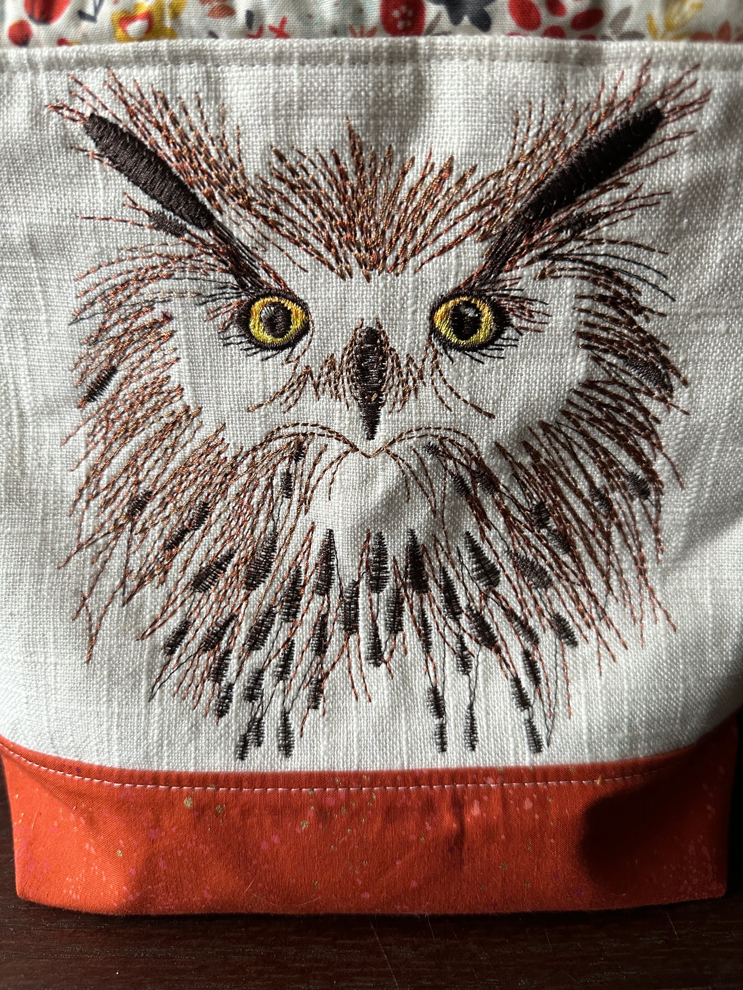 Wise Owls Medium Project Bag w/ Shoulder Strap