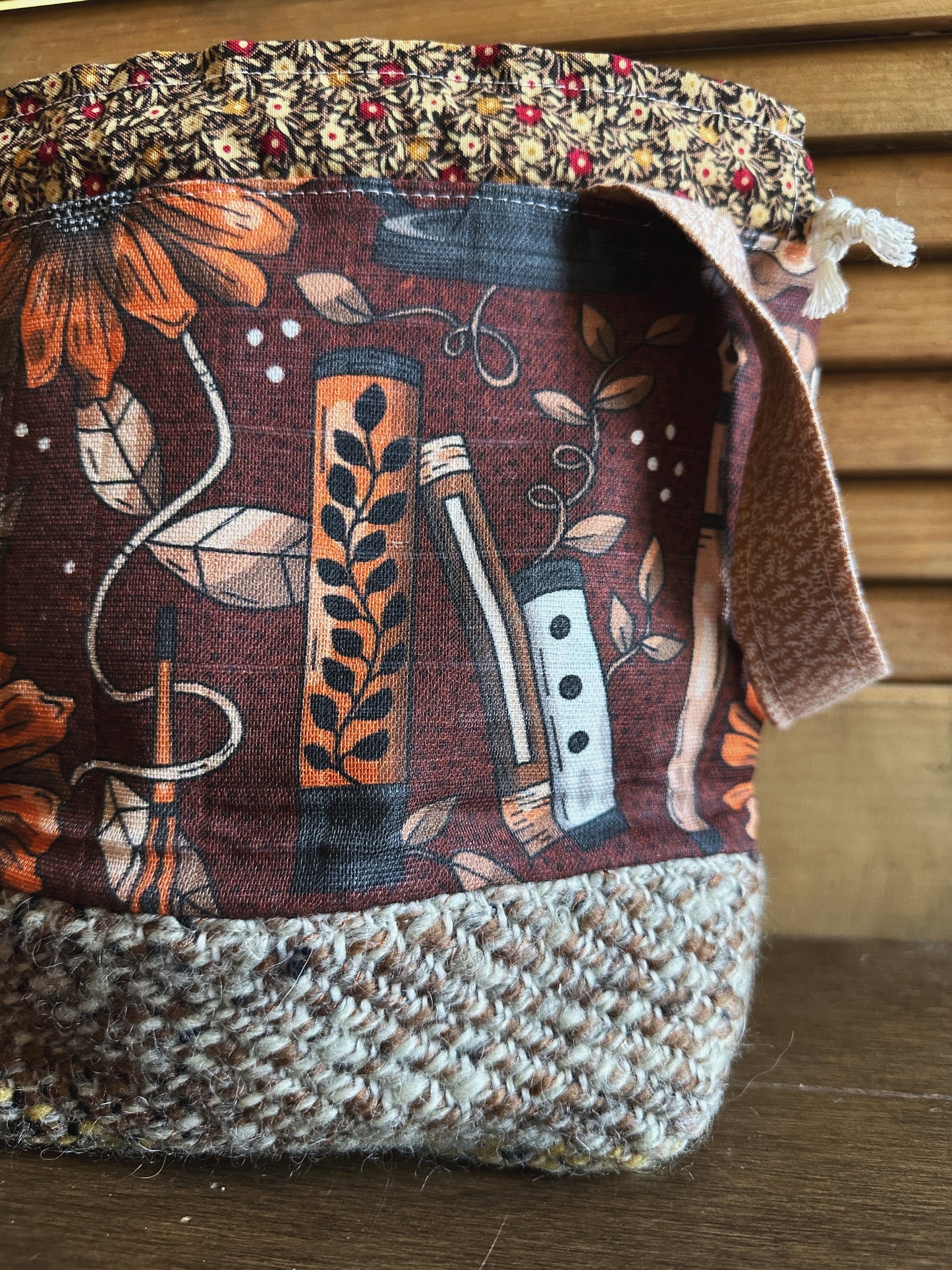 Literary Harvest Small Project Bag
