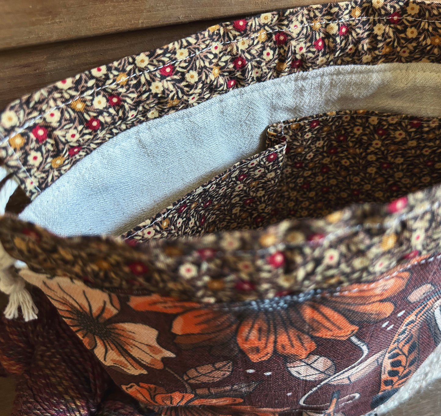 Literary Harvest Small Project Bag
