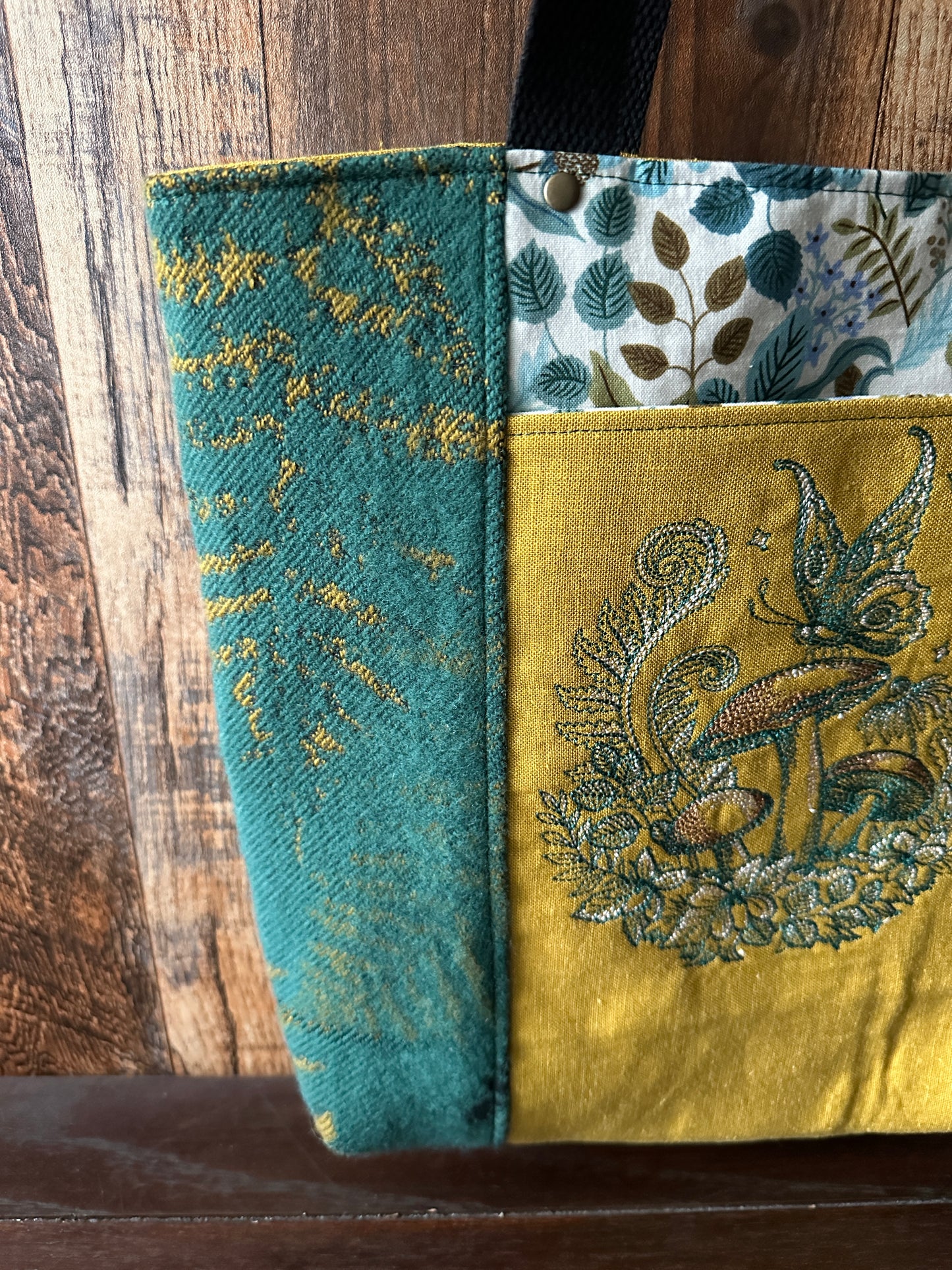 Bracken Ferns and Mushrooms Tote/Book Bag