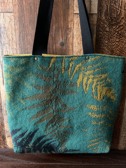 Bracken Ferns and Mushrooms Tote/Book Bag