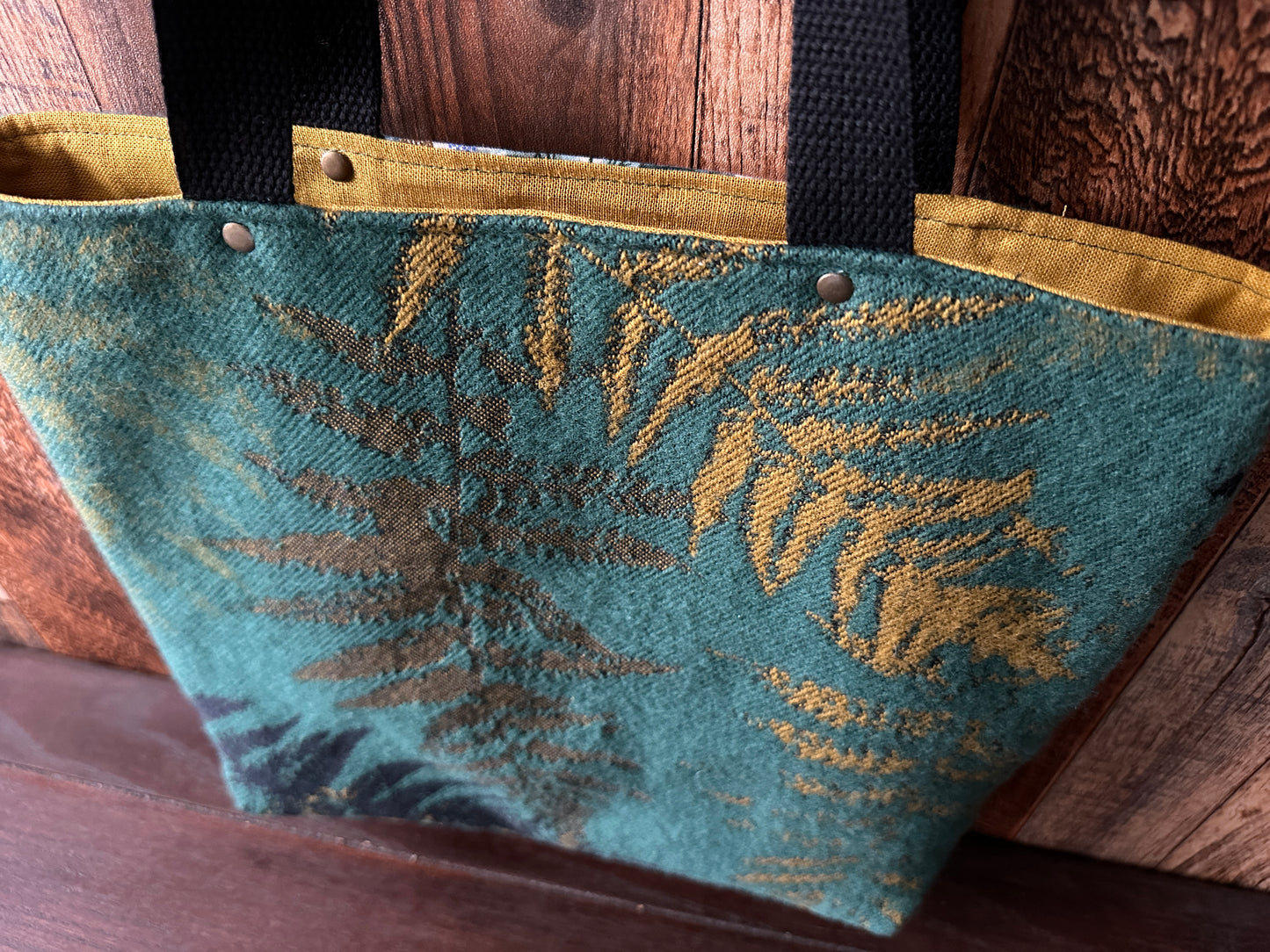 Bracken Ferns and Mushrooms Tote/Book Bag