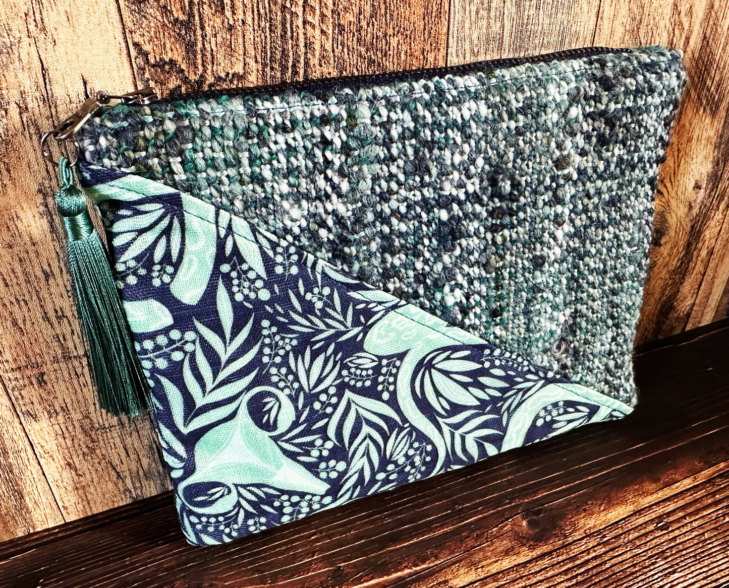 Uterus Garden with Handwoven Wool Zipper Bag