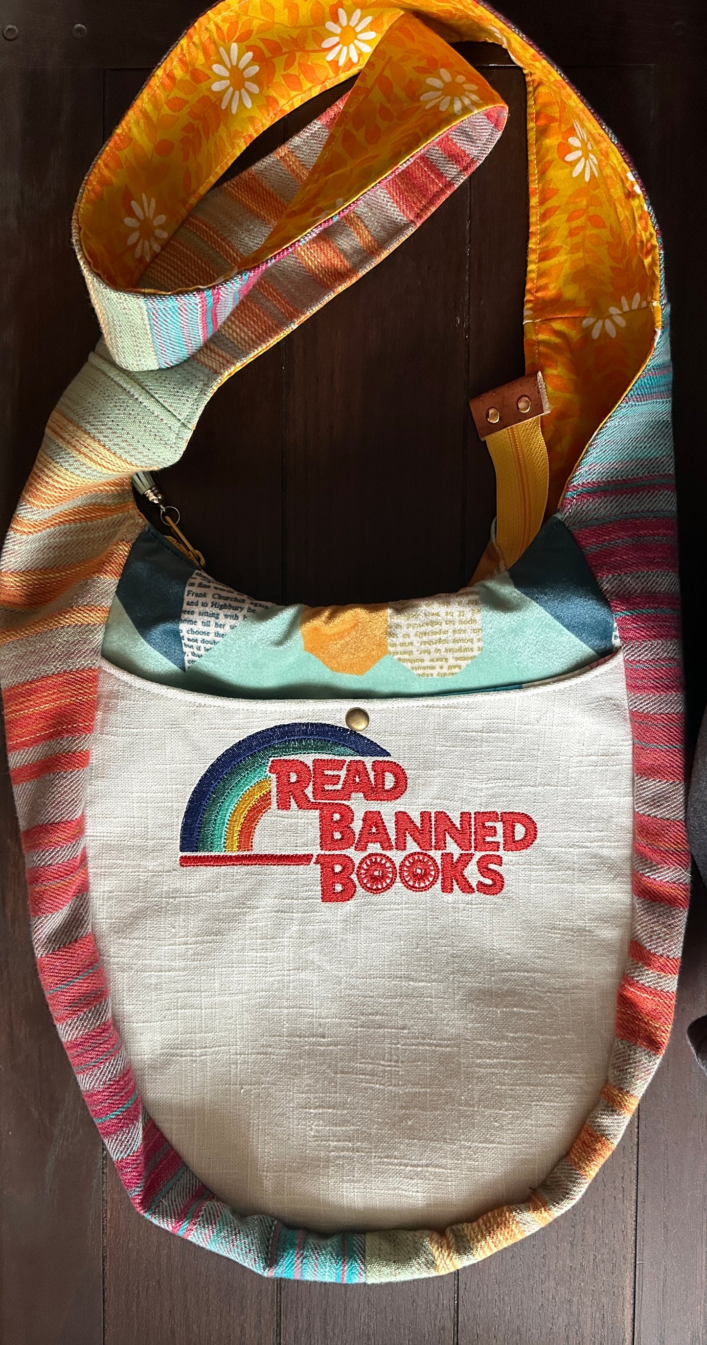 Read Banned Books Boho Crossbody Bag