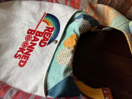 Read Banned Books Boho Crossbody Bag
