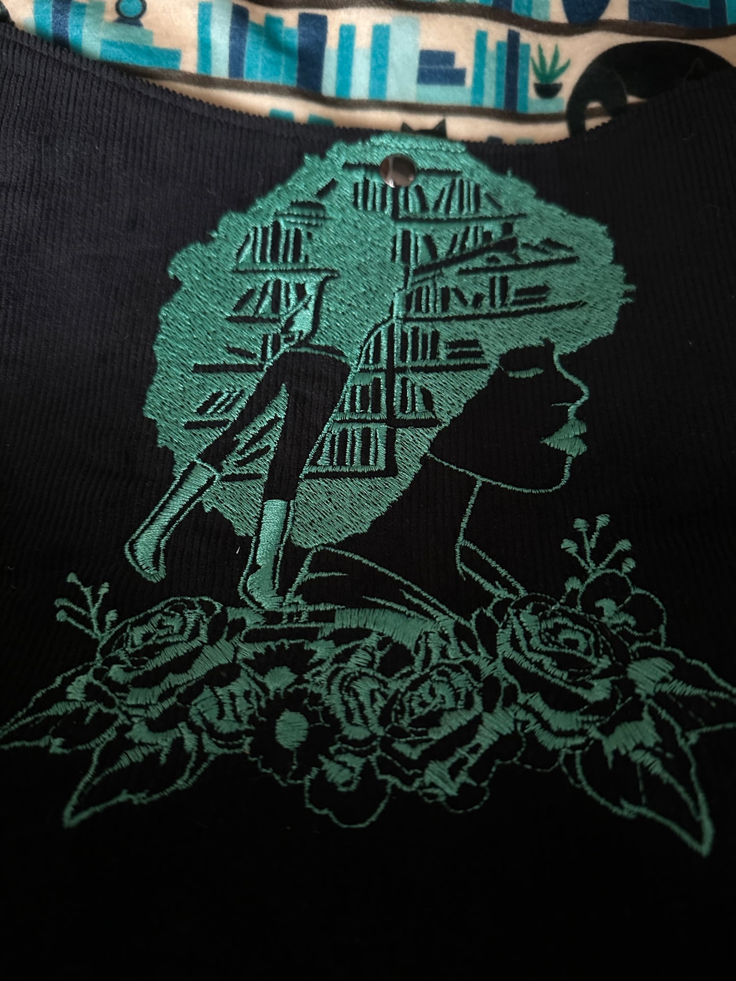The Reader Boho and her Void Kitty Crossbody Bag